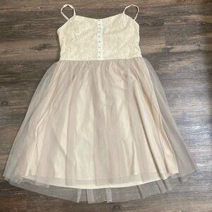 Balletcore beige dress